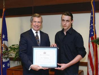 Eric Kostadinov wins first place in an essay contest