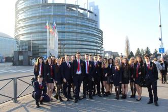 Students from American College Arcus visited the European parliament in Strasburg