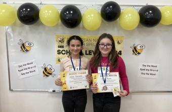 Elena Georgieva from VI a grade, American College Arcus Ltd is the school champion in Spelling Bee 2024 competition