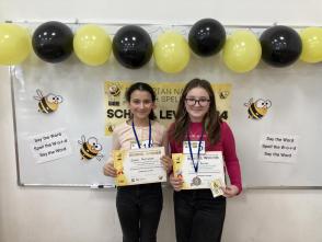Елена Георгиева от VIa клас от ЧПГ „АК – Аркус“ ЕООД е училищният шампион в състезанието Spelling Bee 2024