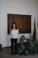 Recognition for Leta Petrova's participation in a healthy eating contest