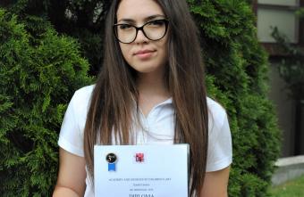 Lubomira Petrova took part in an international competition