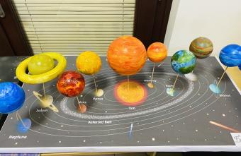SOLAR SYSTEM PROJECT ON DISPLAY