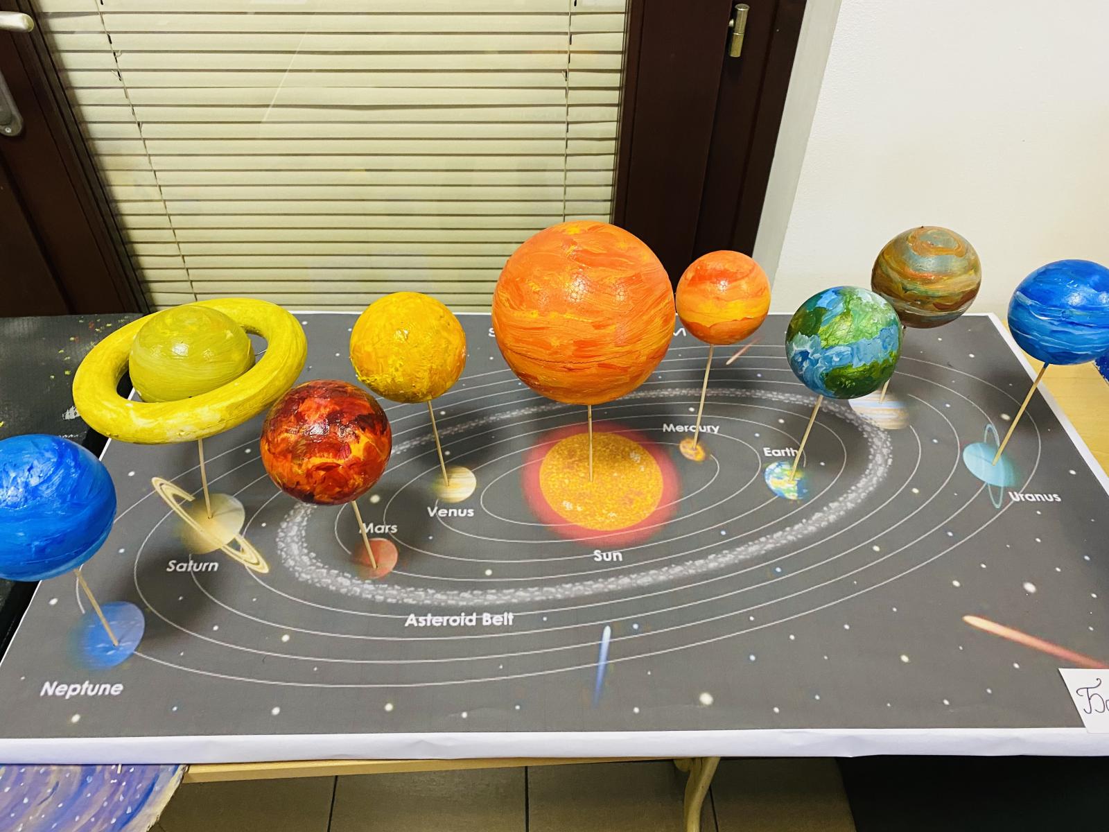 solar system project on saturn